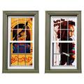 Chucky Plastic Window Silhouette Scene Setters, 2.8ft x 5.4ft, 2ct - Child's Play
