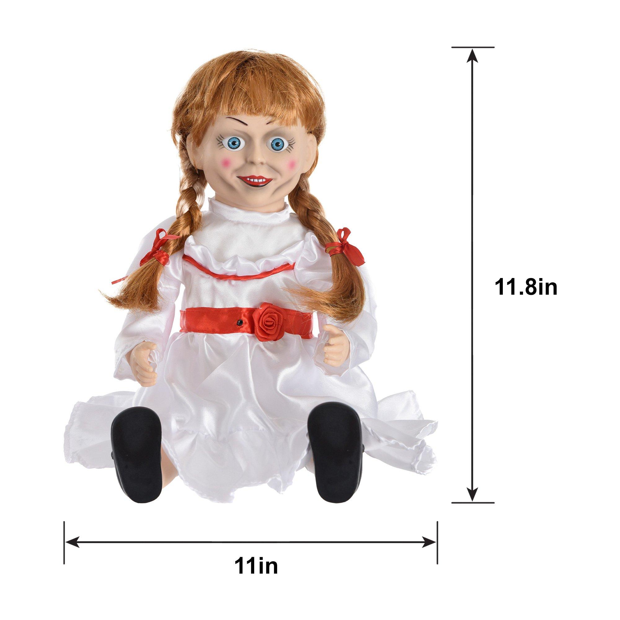 Animatronic Annabelle Doll Halloween Decoration, 11.8in - Annabelle Comes Home