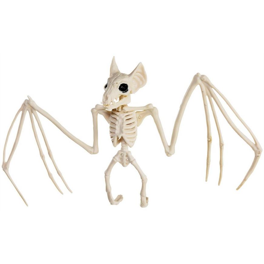 Bat Skeleton Plastic Hanging Decoration, 11.5in x 6.5in