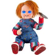 Animatronic Chucky Doll, 9in x 11.8in - Halloween Decoration