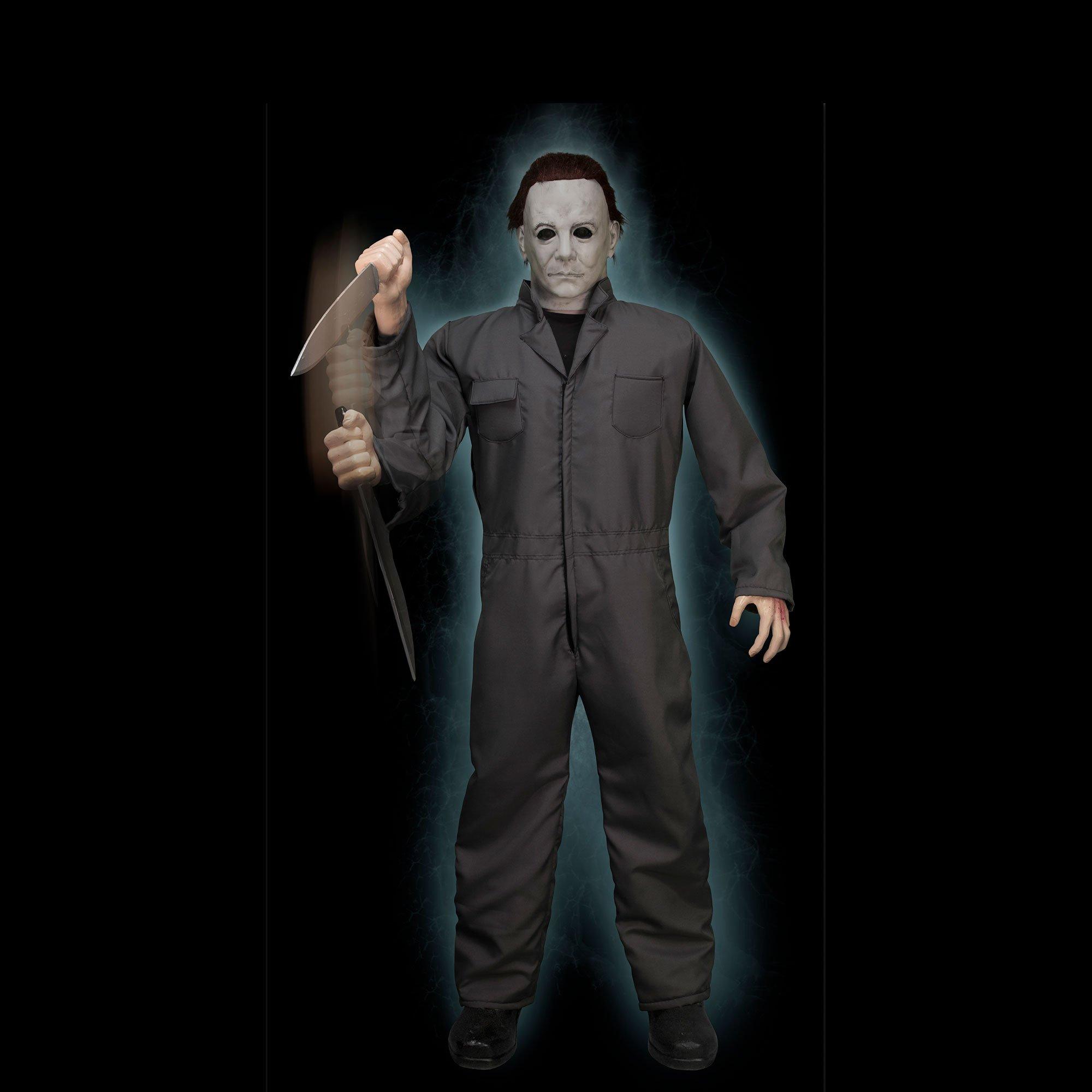 Animatronic Michael Myers Halloween Decoration, 6.6ft - Halloween ...