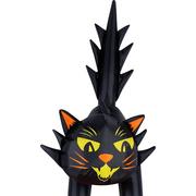 Light-Up Black Cat & Jack-o'-Lantern Pumpkin Inflatable Yard Decoration, 7ft