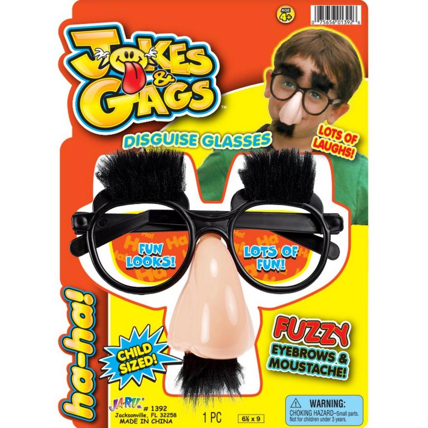Jokes & Gags Child Disguise Glasses with Eyebrows & Moustache