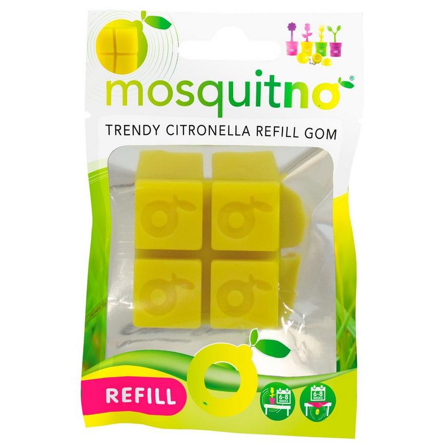 MosquitNo Citronella Refill Gom, 4 Squares