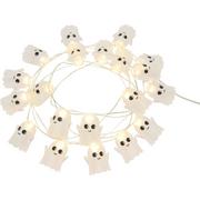 Friendly Ghost Halloween LED Plastic String Lights, 20 Bulbs, 6.3ft
