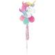 Air-Filled Enchanted Unicorn Foil & Latex Balloon Yard Sign, 64in