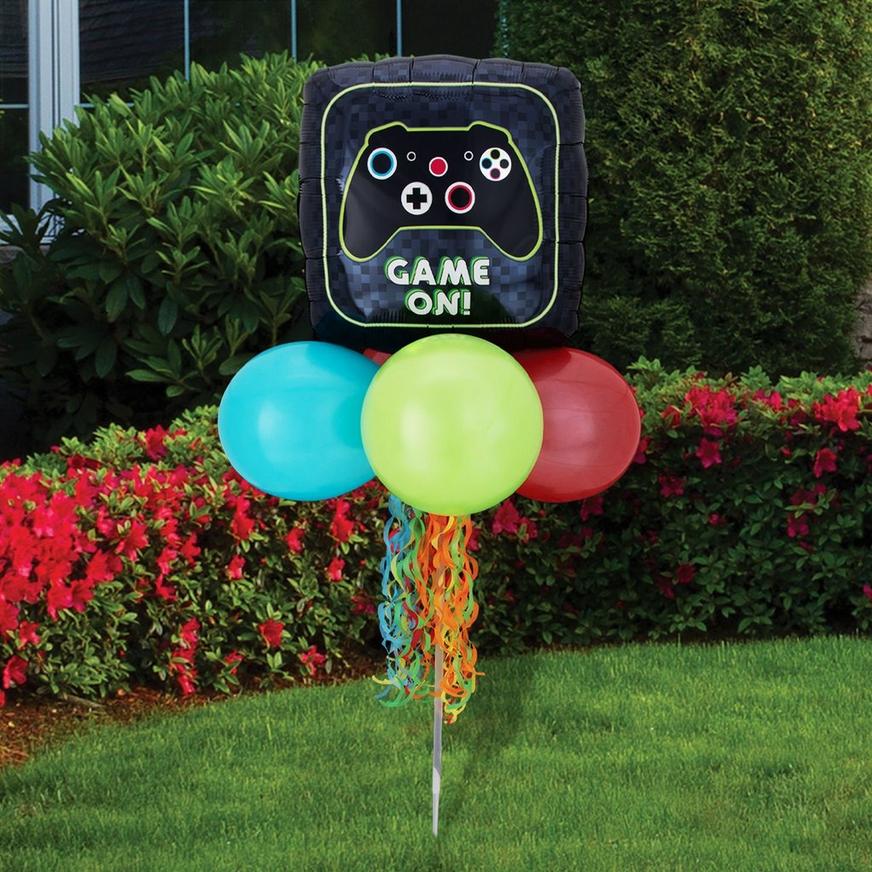 Air-Filled Game On Foil & Latex Balloon Yard Sign, 62in