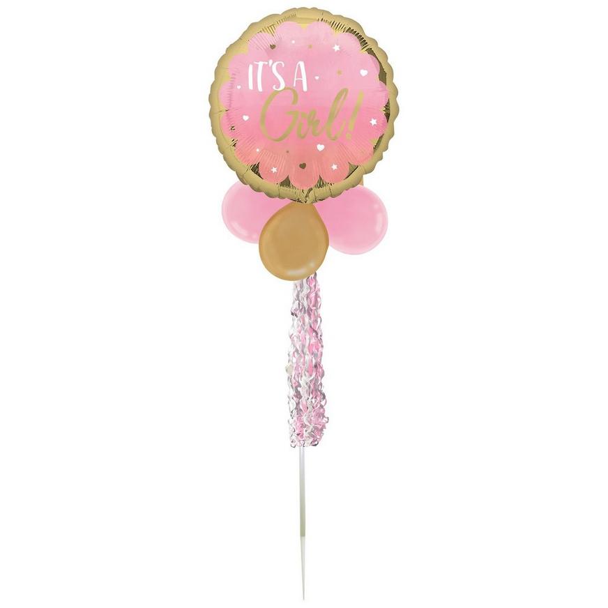 Air-Filled It's a Girl! Foil & Latex Balloon Yard Sign, 64in