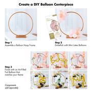 Gold Tabletop or Hangable Balloon Hoop Plastic Frame, 28in