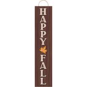 Happy Fall Wood Plank Sign, 9.6in x 46in