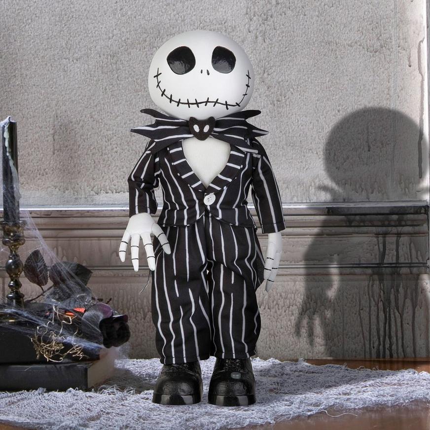 Animatronic Jack Skellington Standing Halloween Decoration, 13.4in - The Nightmare Before Christmas