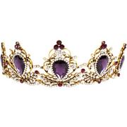 Purple Jewel Metal Tiara - Regency Romance