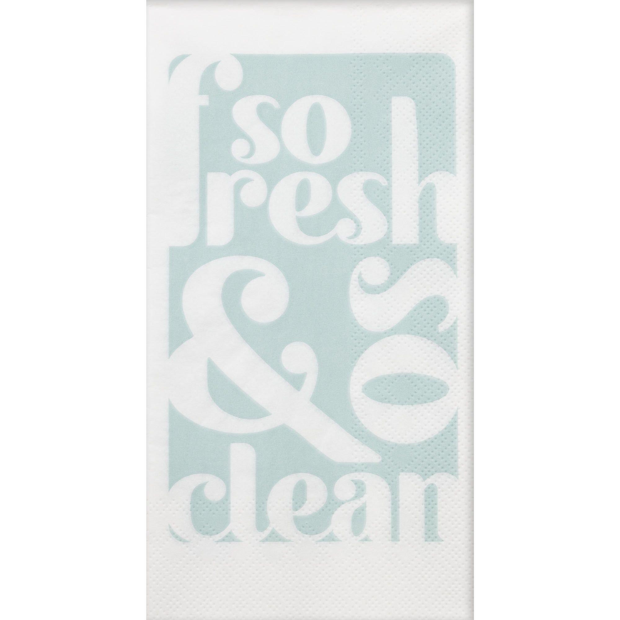 Sea Green So Fresh, So Clean Premium Paper Guest Towels, 16ct