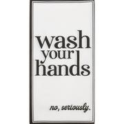 Black Seriously, Wash Your Hands Paper Guest Towels, 16ct