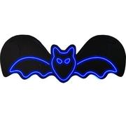 Animated Bat Neon Light Plastic Sign, 24in x 8.7in
