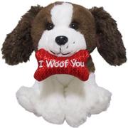 Happy Valentine's Day Heart Balloon Bouquet & Puppy Plush Gift Kit