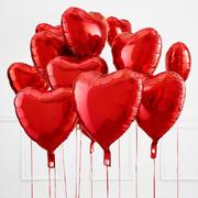 AirLoonz Cuddly Teddy Bear & Hearts Valentine's Day Balloon Kit, 13pc