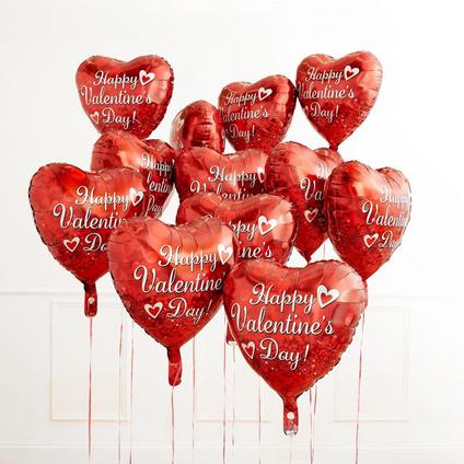 AirLoonz Stacked Hearts & Hearts Valentine's Day Balloon Kit, 13pc