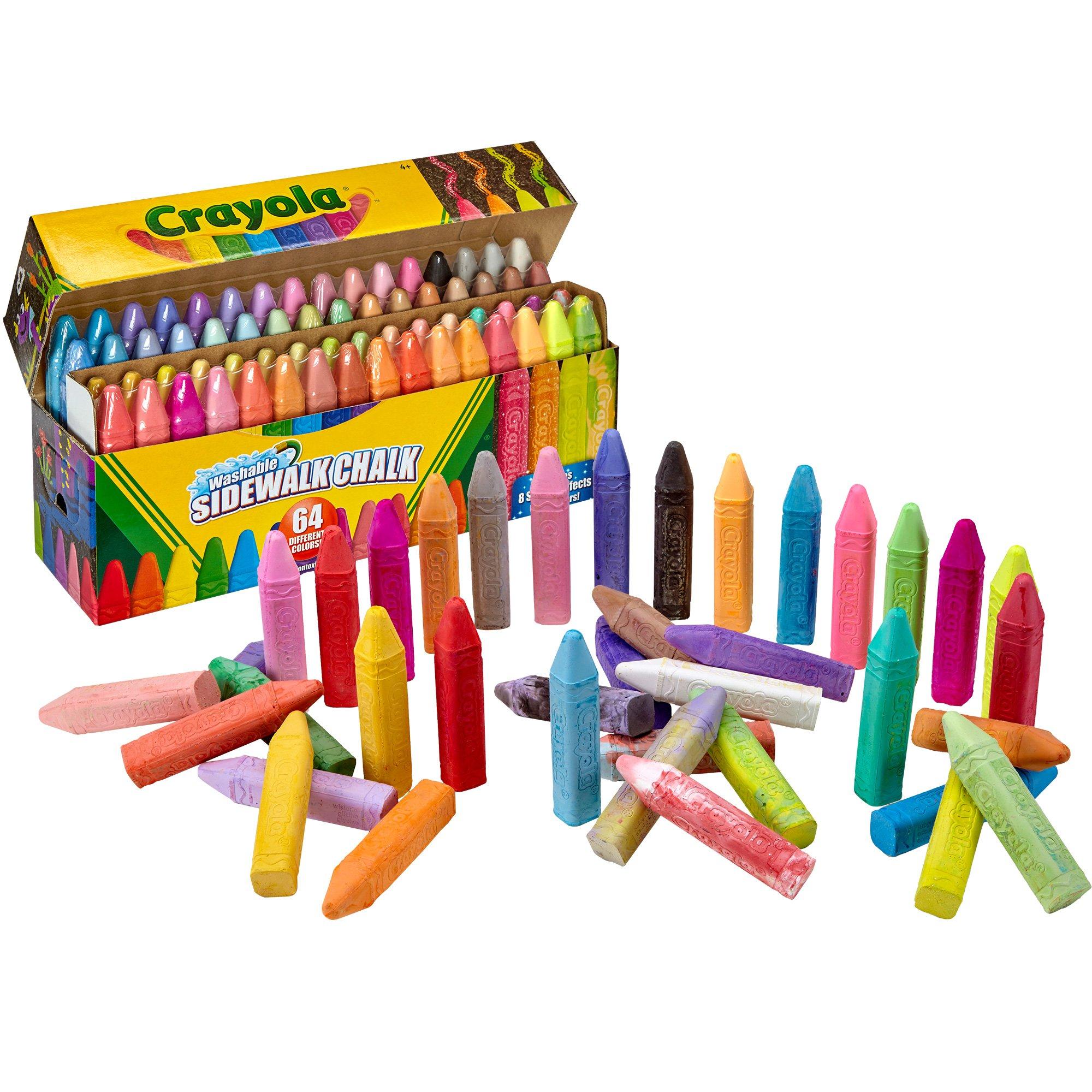 Crayola Washable Sidewalk Chalk 64 Colors