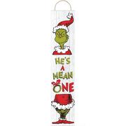The Grinch Wood Plank Sign, 9.6in x 46.9in - Dr. Seuss