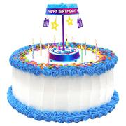 Spincredible Musical Candle Cake Topper, 4in x 8.5in
