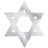 Mirrored Star of David Hanging Decoration, 15.5in x 18in - Hanukkah