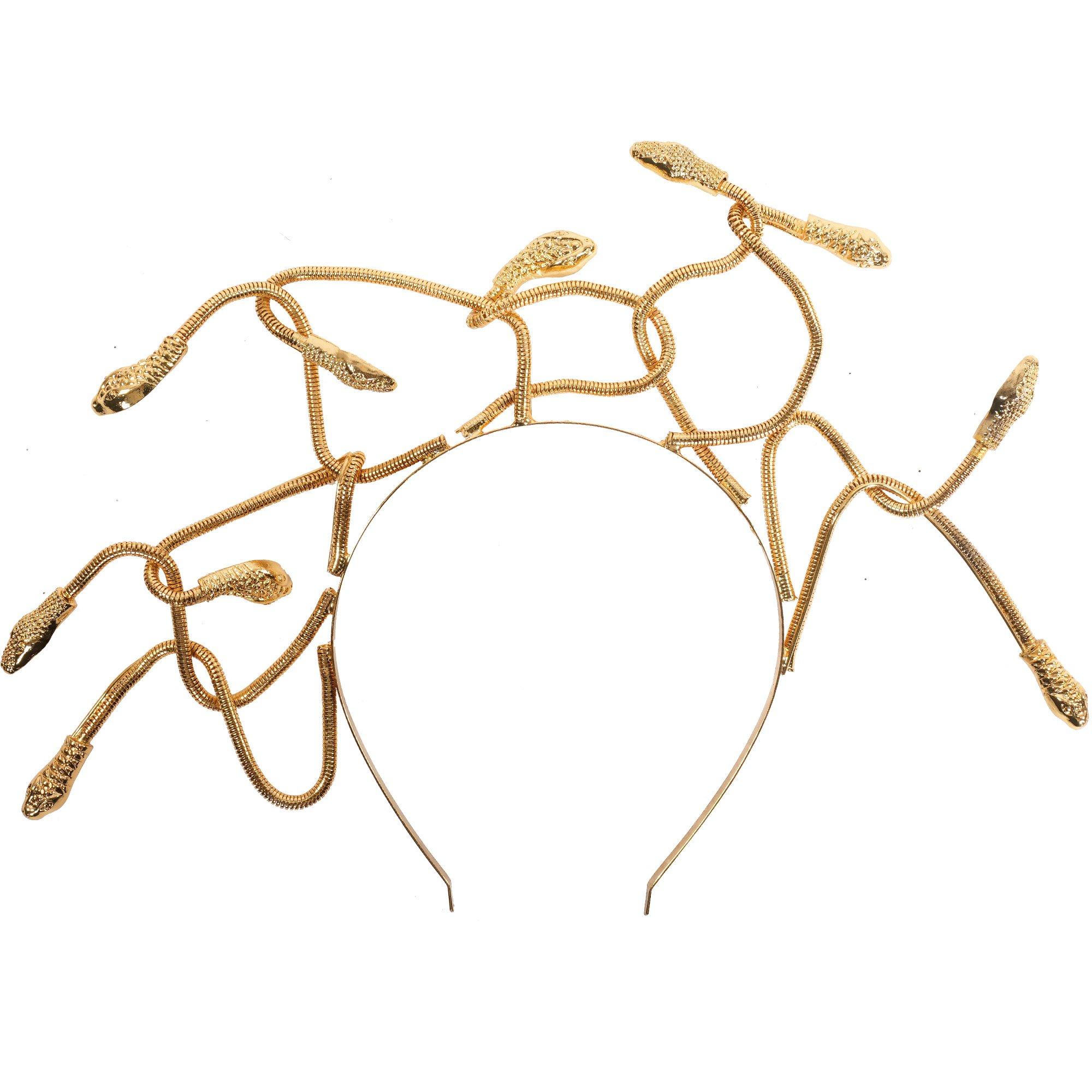 Gold Medusa Snake Headband