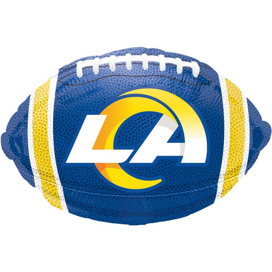 Amscan Los Angeles Rams Foil Football Balloon, 17in x 12in | Party