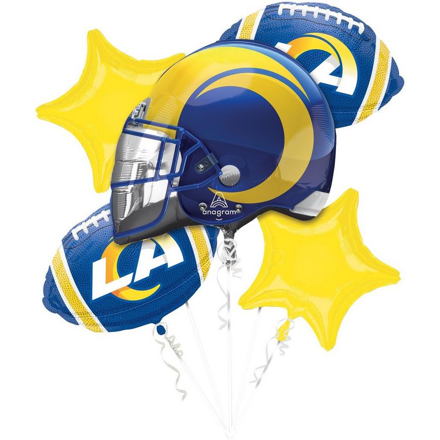 Los Angeles Rams Balloon Bouquet, 5pc