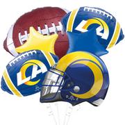 Premium LA Rams Foil Balloon Bouquet, 8pc