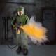 Animatronic Light-Up Zombie Flamethrower™ Halloween Decoration with Sounds, 6.6ft -  The Exterminator™