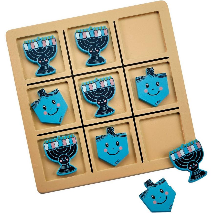 Hanukkah Wood Tic-Tac-Toe Game