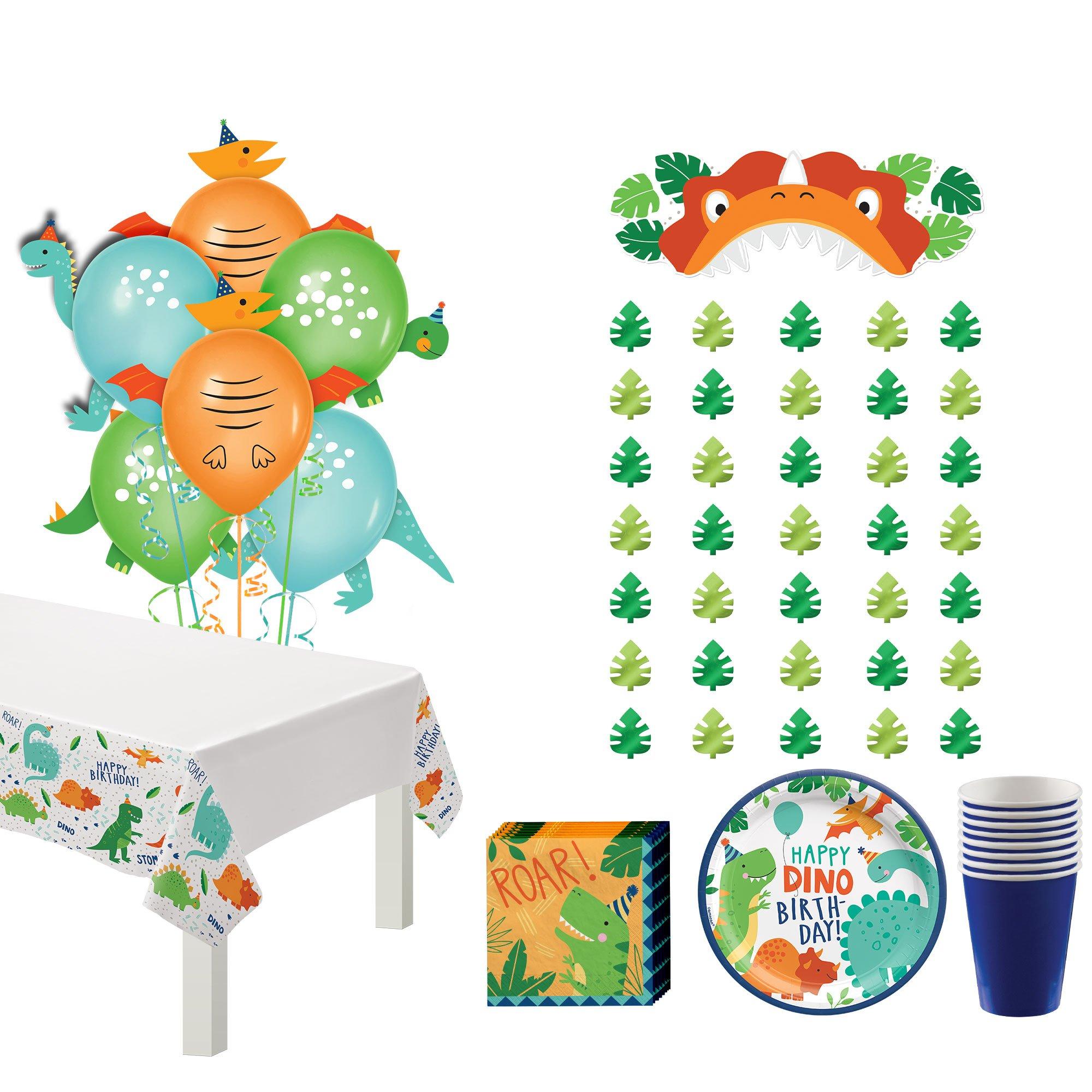 Dinosaur Party Decorations 1st Birthday Dinour Tableware Set Happy