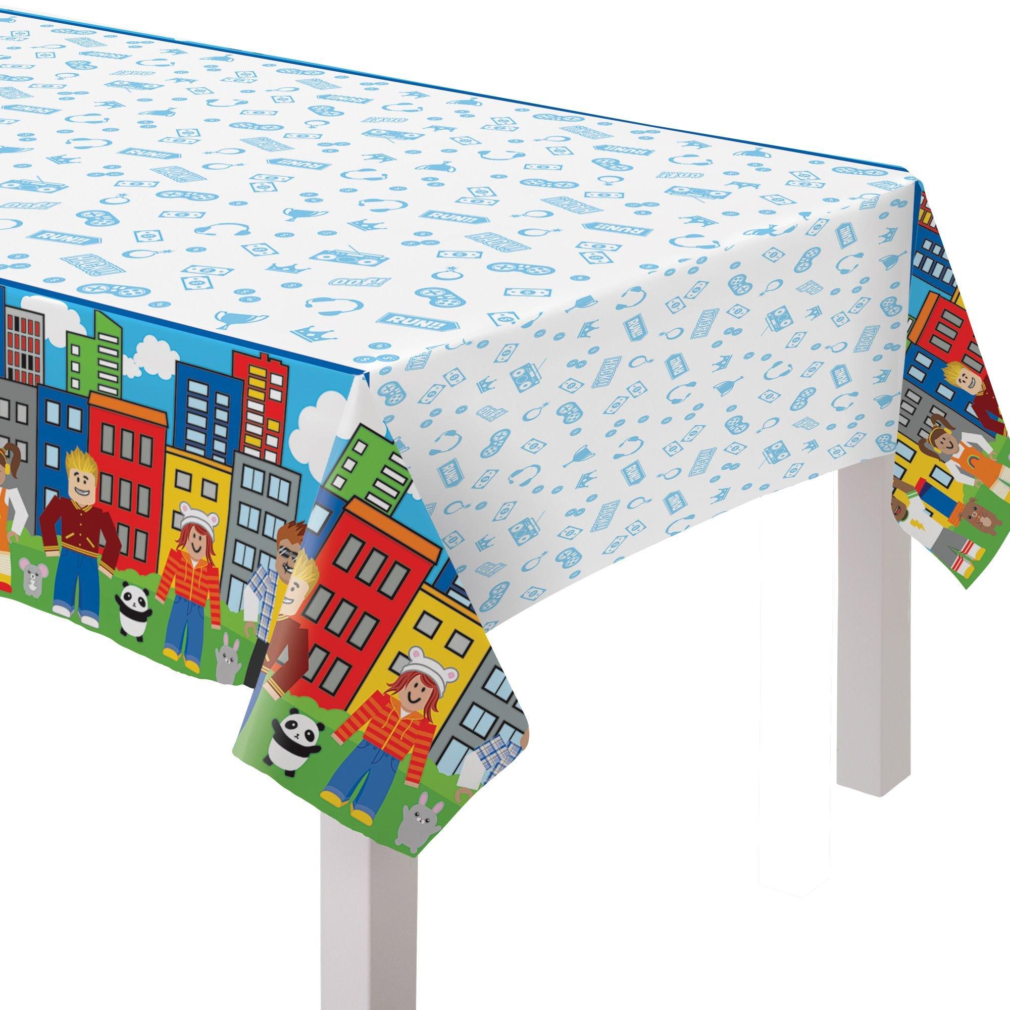 Party Town Paper Table Cover, 54in x 96in Party City