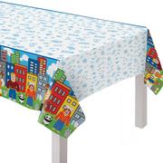 Party Town Paper Table Cover, 54in x 96in