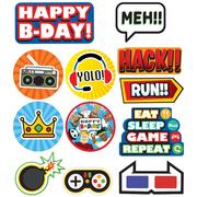 Party Town Birthday Cardstock Cutouts, 12ct