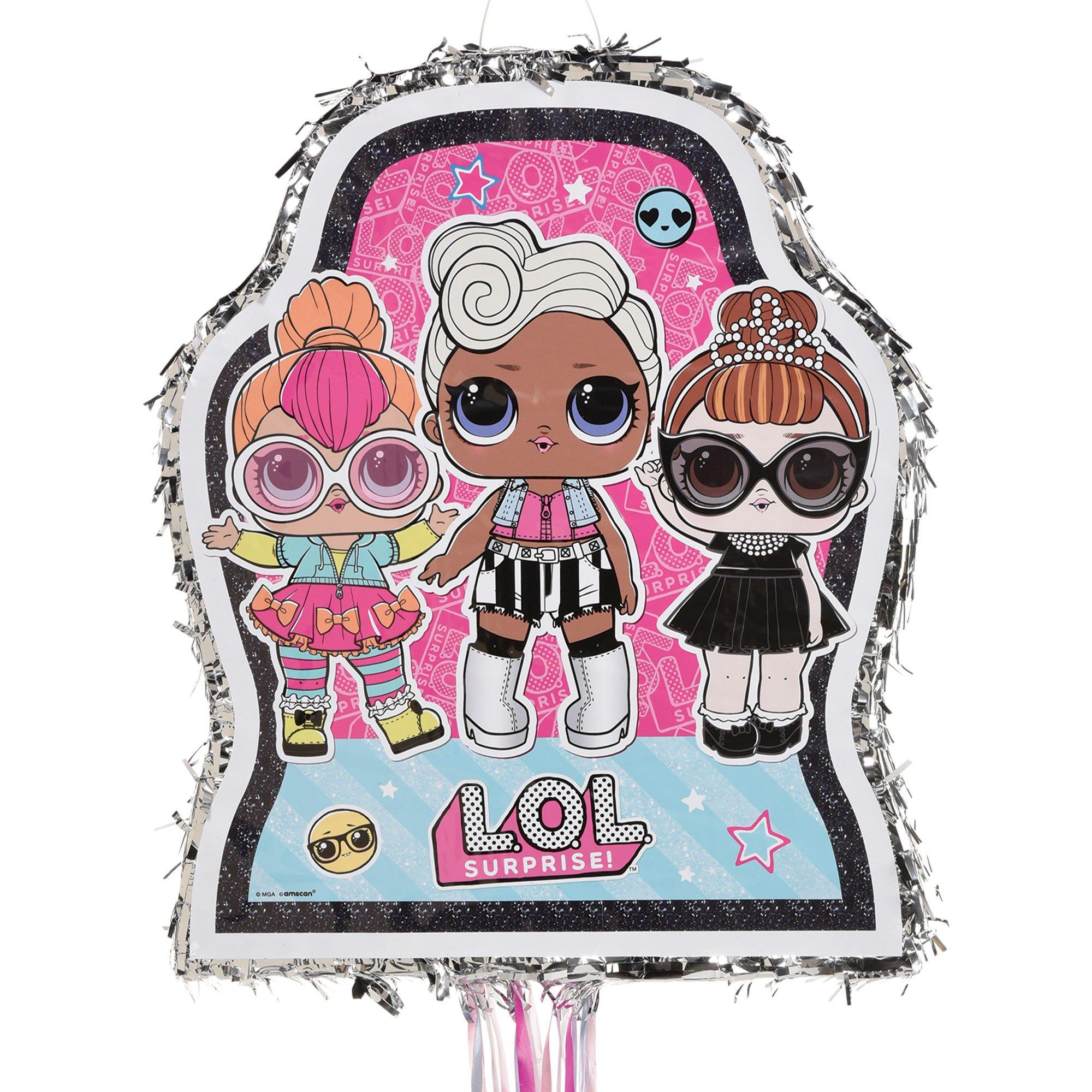 L.O.L. Surprise! Together 4-Eva Pull String Pinata, 17in x 21.75in