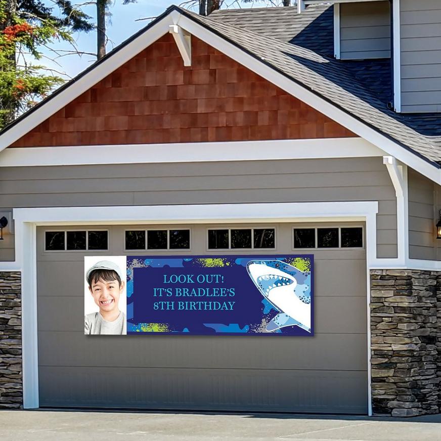 Custom Shark Photo Horizontal Banner