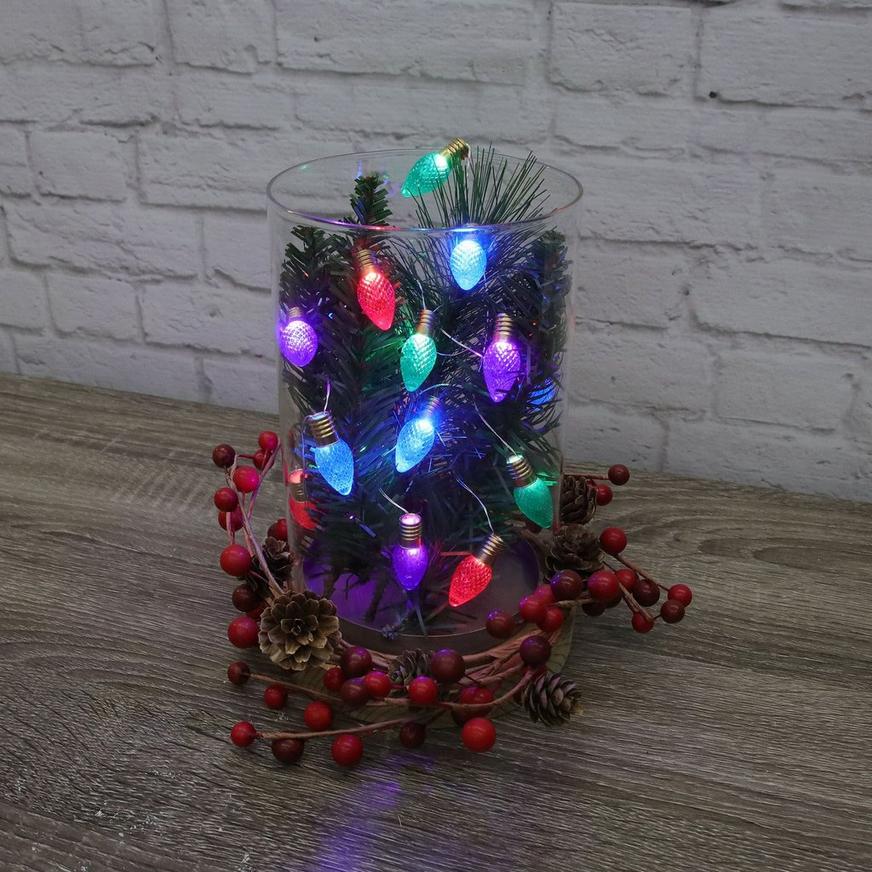 Multicolor Christmas Bulb LED String Lights, 6.3ft