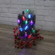 Multicolor Christmas Bulb LED String Lights, 6.3ft