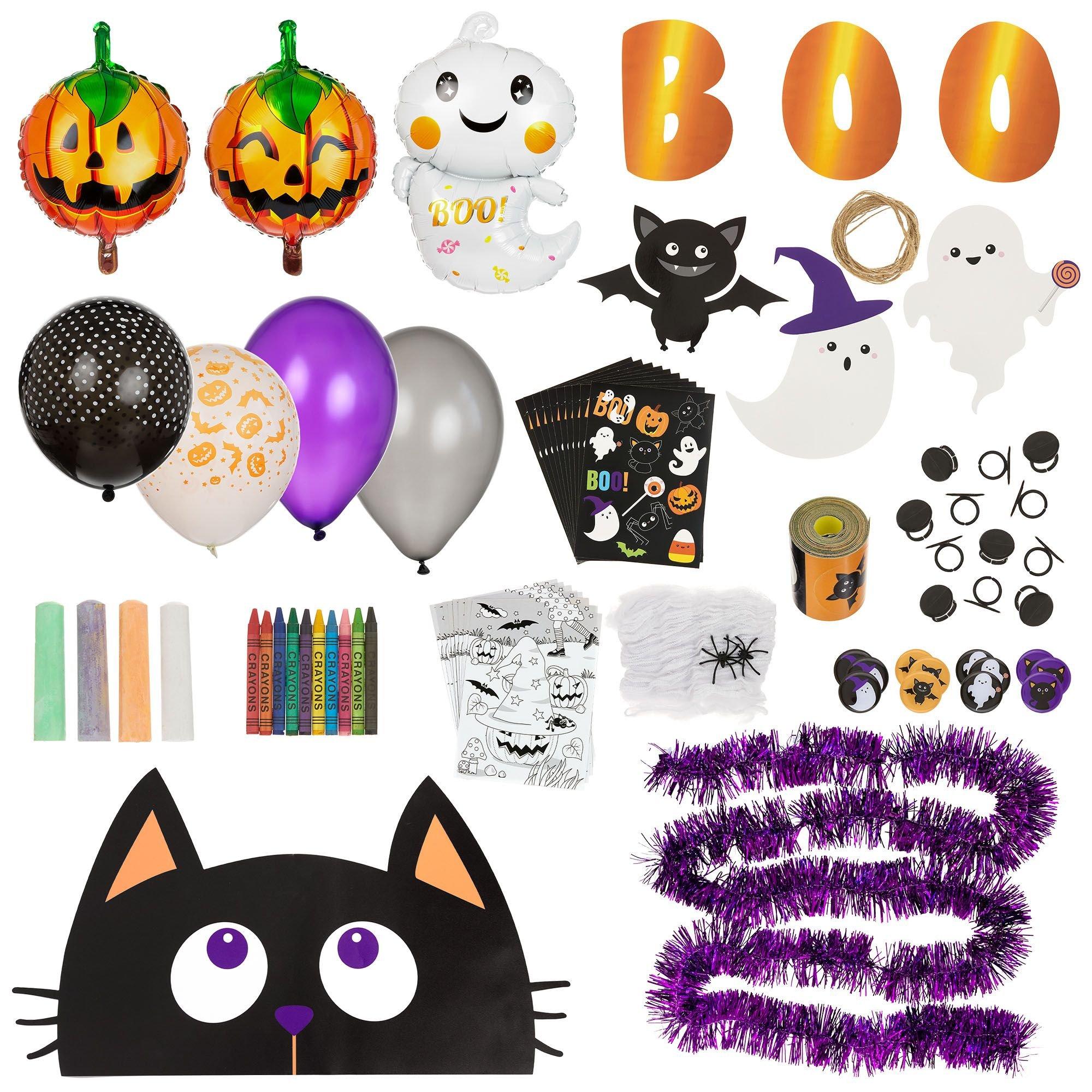 Boo Halloween Friends Trunk or Treat Car Decorating Kit, 200pc ...