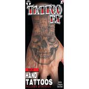 Skull Hand Temporary Tattoos, 2ct - Tinsley Transfers
