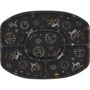 New Year's Countdown Sectional Platter, 18.5in x 13.4in