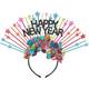Colorful Confetti Happy New Year Foil Spray Headband