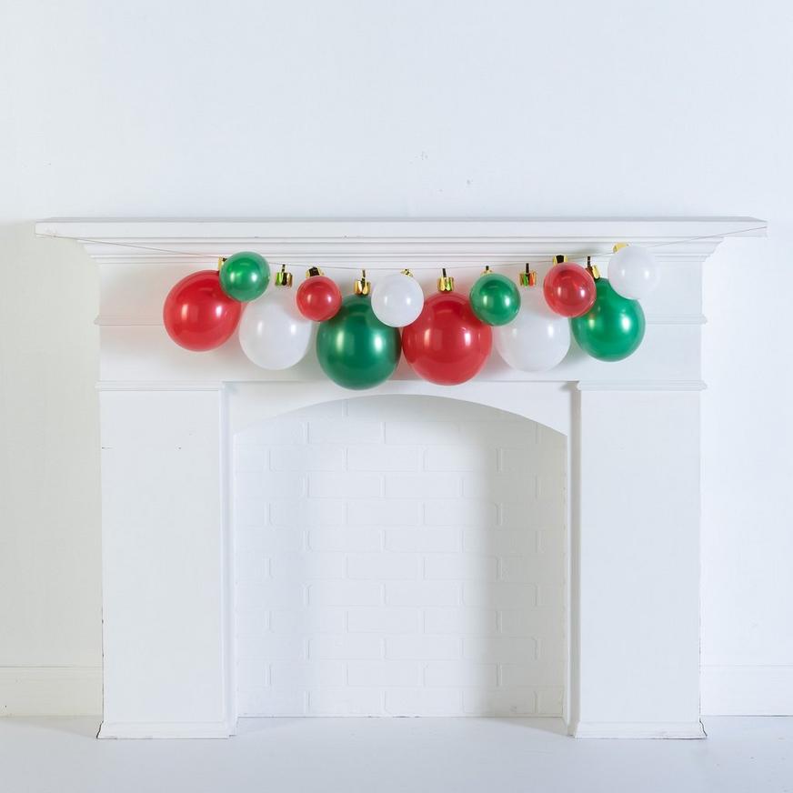 Air-Filled Christmas Ornament Latex & Cardstock Balloon Garland Kit