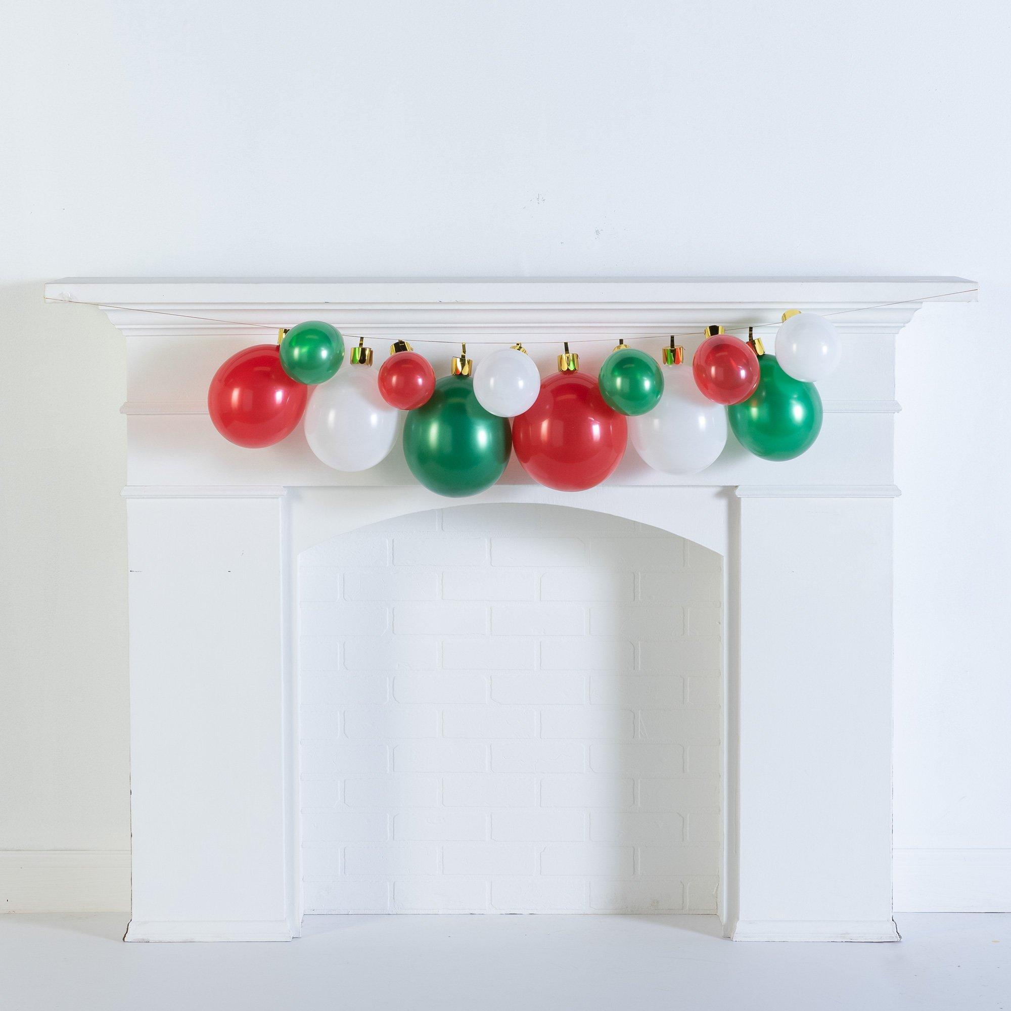 DIY Air-Filled Christmas Ornament Latex & Cardstock Balloon Garland Kit