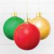DIY Air-Filled Latex Balloon Christmas Ornament Decorations, 24in Balloons, 3ct