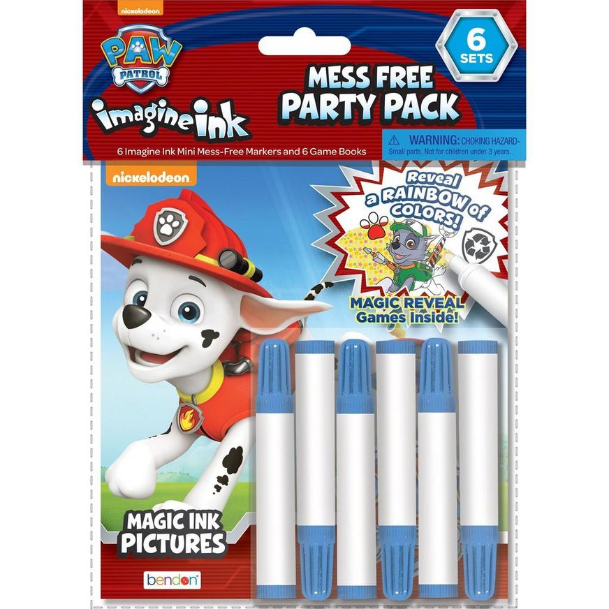 PAW Patrol Magic Ink Paper Coloring Books, 5.5in x 6in, 6ct