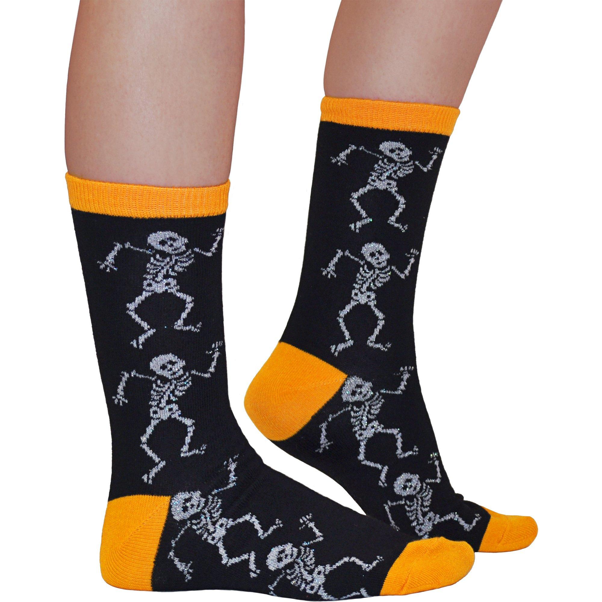 Halloween Skeleton Crew Socks Party City