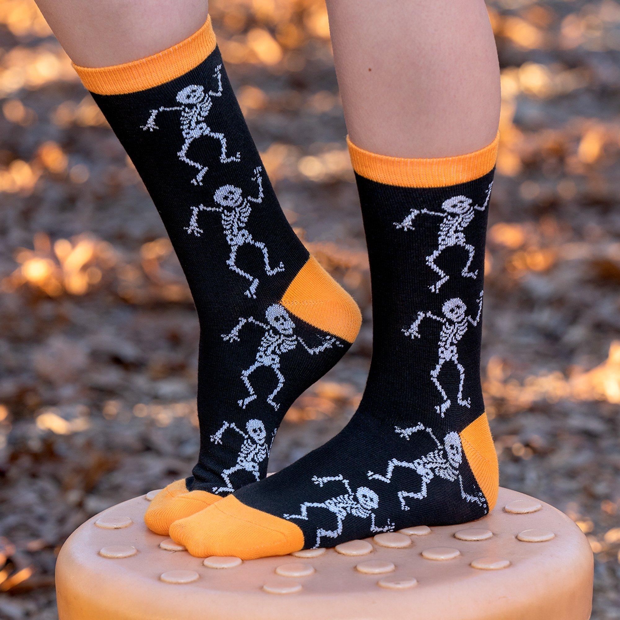 Halloween Skeleton Crew Socks Party City